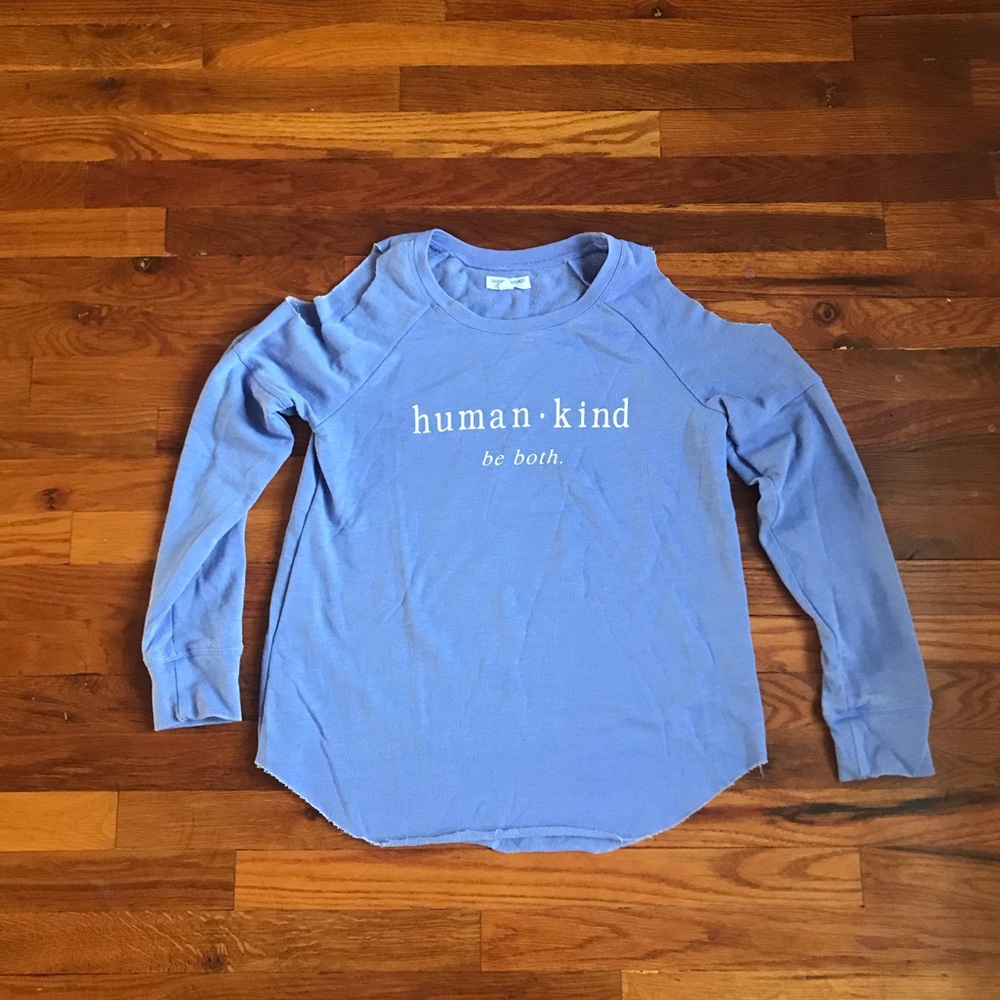 Cold shoulder sweatshirt size medium